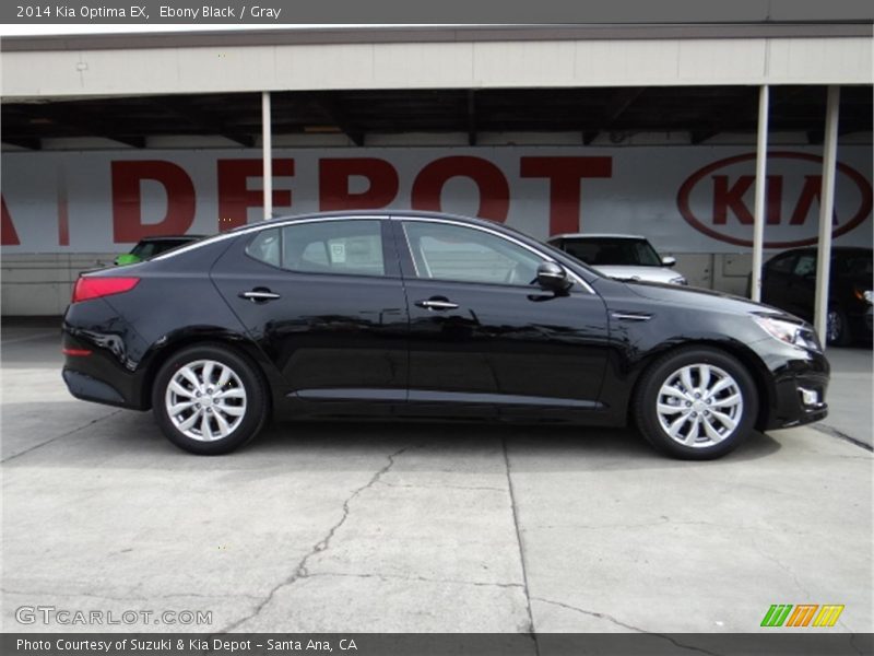 Ebony Black / Gray 2014 Kia Optima EX
