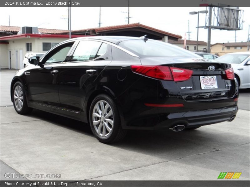 Ebony Black / Gray 2014 Kia Optima EX