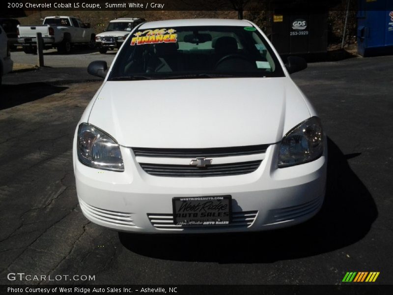 Summit White / Gray 2009 Chevrolet Cobalt LS Coupe