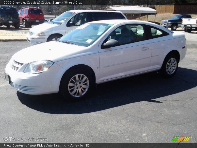 Summit White / Gray 2009 Chevrolet Cobalt LS Coupe