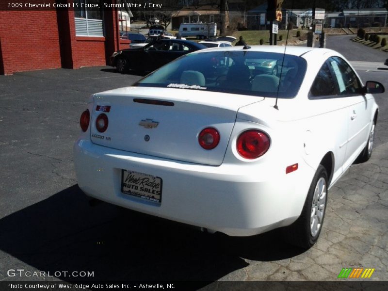 Summit White / Gray 2009 Chevrolet Cobalt LS Coupe