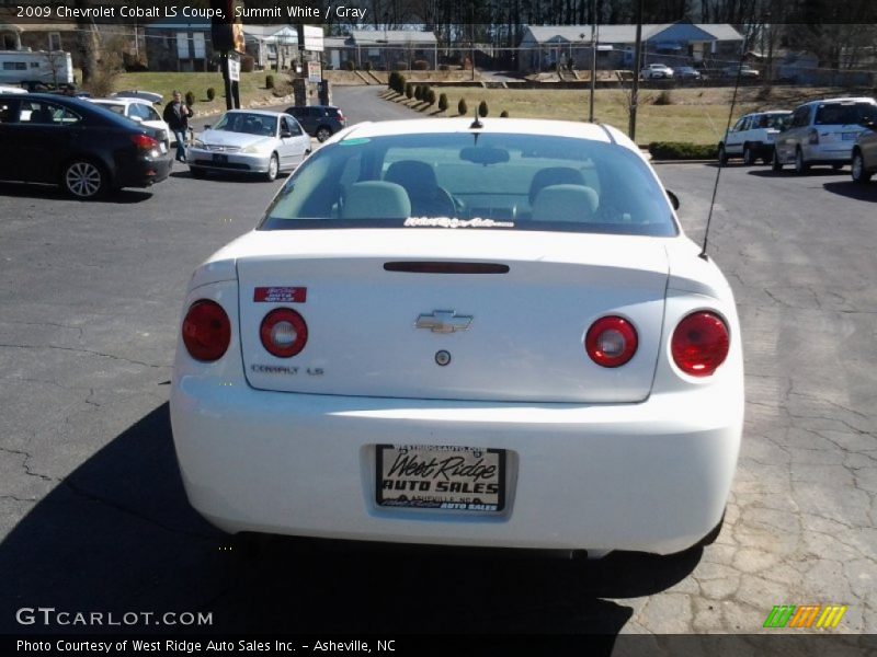 Summit White / Gray 2009 Chevrolet Cobalt LS Coupe