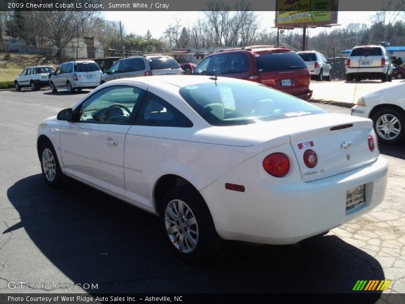 Summit White / Gray 2009 Chevrolet Cobalt LS Coupe