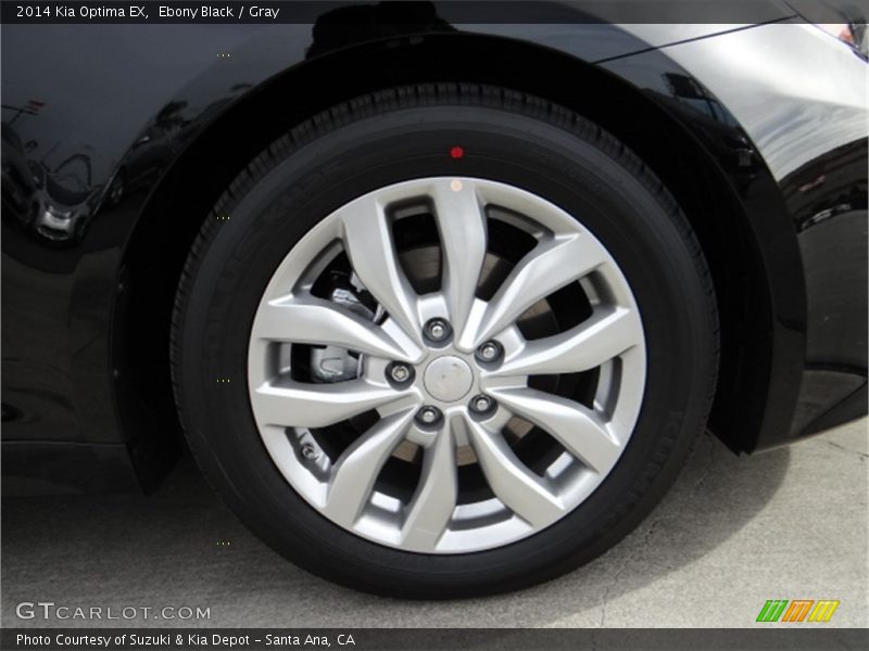 Ebony Black / Gray 2014 Kia Optima EX