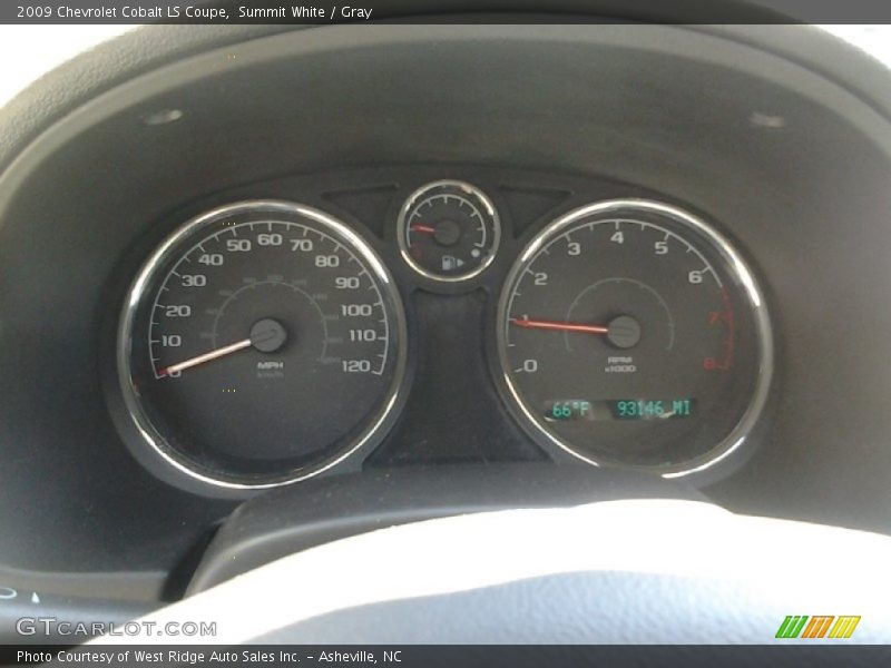 Summit White / Gray 2009 Chevrolet Cobalt LS Coupe