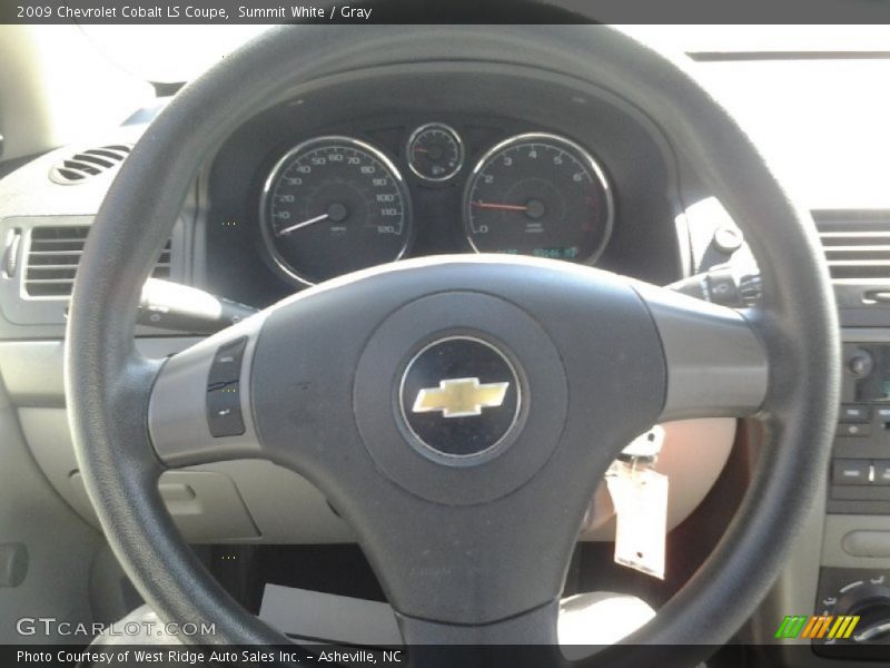 Summit White / Gray 2009 Chevrolet Cobalt LS Coupe