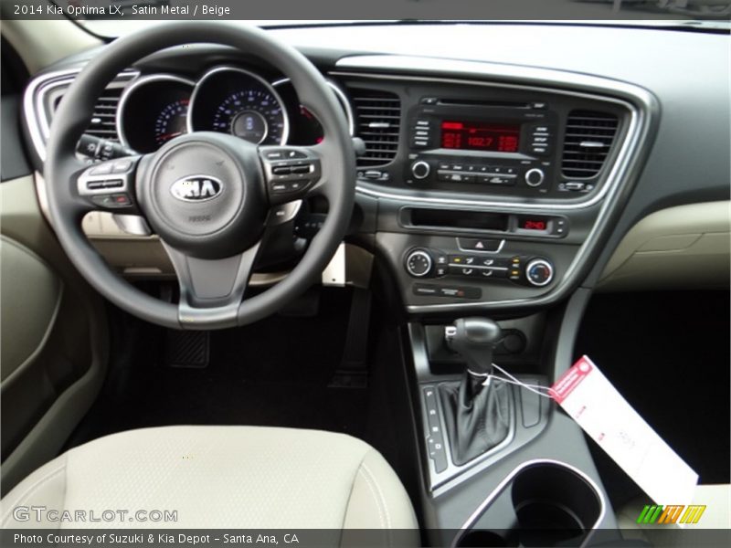 Satin Metal / Beige 2014 Kia Optima LX