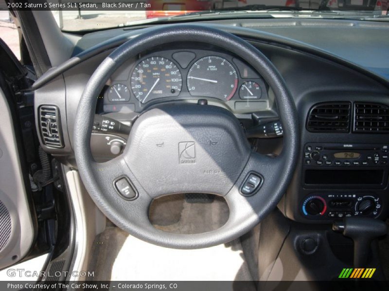Black Silver / Tan 2002 Saturn S Series SL1 Sedan