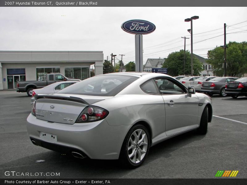 Quicksilver / Black/Red 2007 Hyundai Tiburon GT