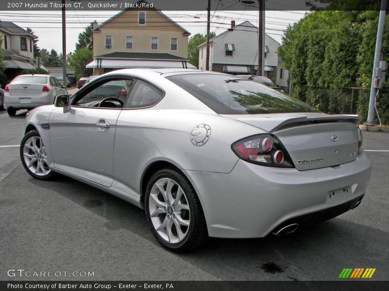 Quicksilver / Black/Red 2007 Hyundai Tiburon GT