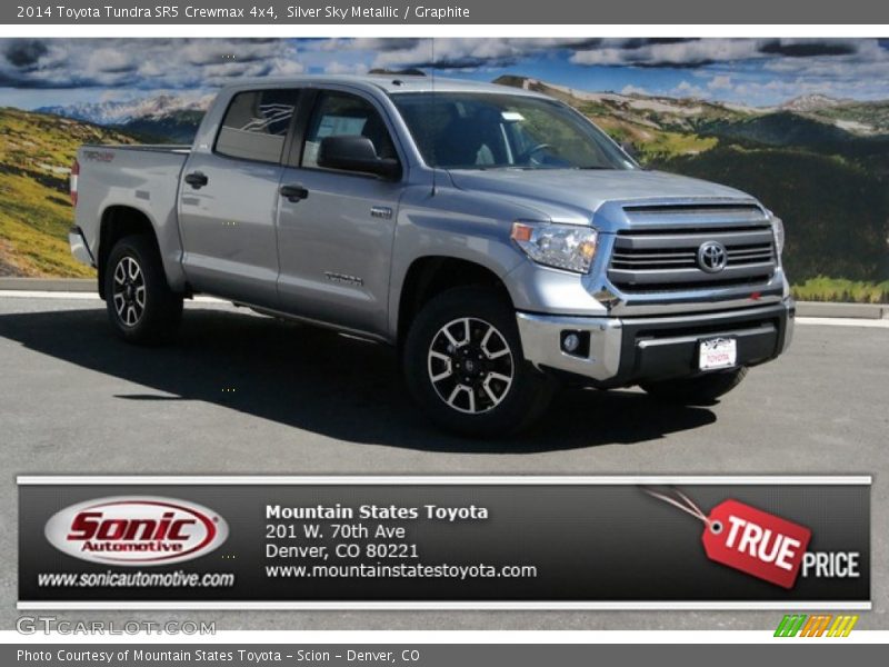 Silver Sky Metallic / Graphite 2014 Toyota Tundra SR5 Crewmax 4x4