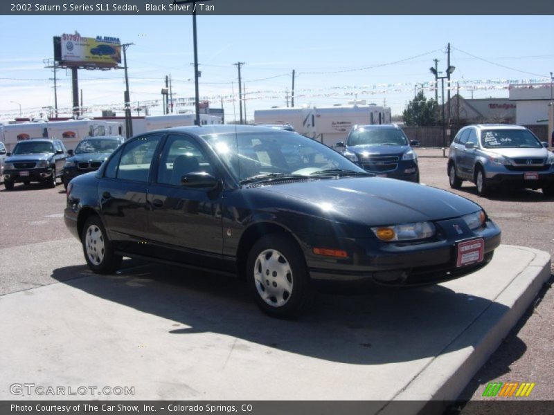 Black Silver / Tan 2002 Saturn S Series SL1 Sedan