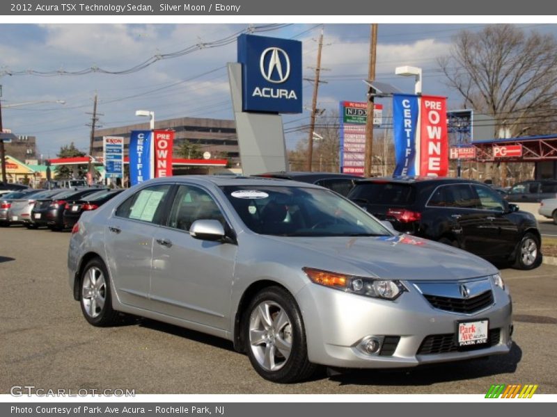 Silver Moon / Ebony 2012 Acura TSX Technology Sedan