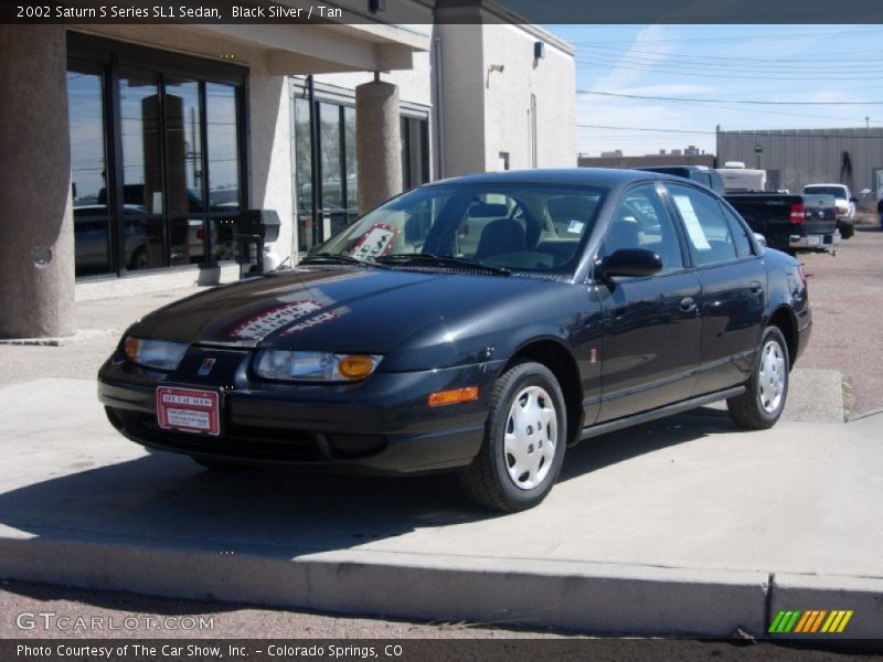 Black Silver / Tan 2002 Saturn S Series SL1 Sedan