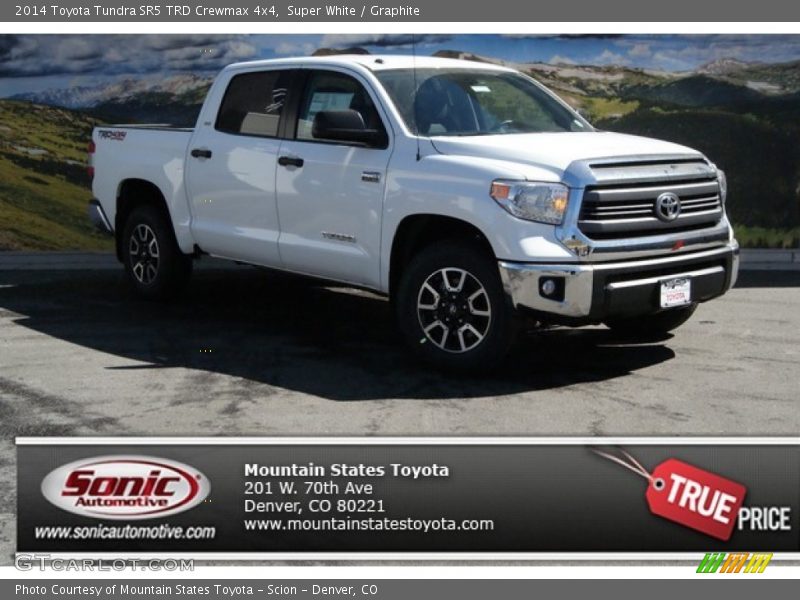 Super White / Graphite 2014 Toyota Tundra SR5 TRD Crewmax 4x4