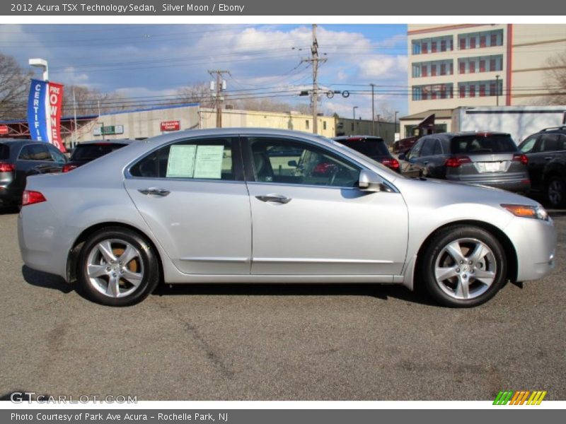Silver Moon / Ebony 2012 Acura TSX Technology Sedan