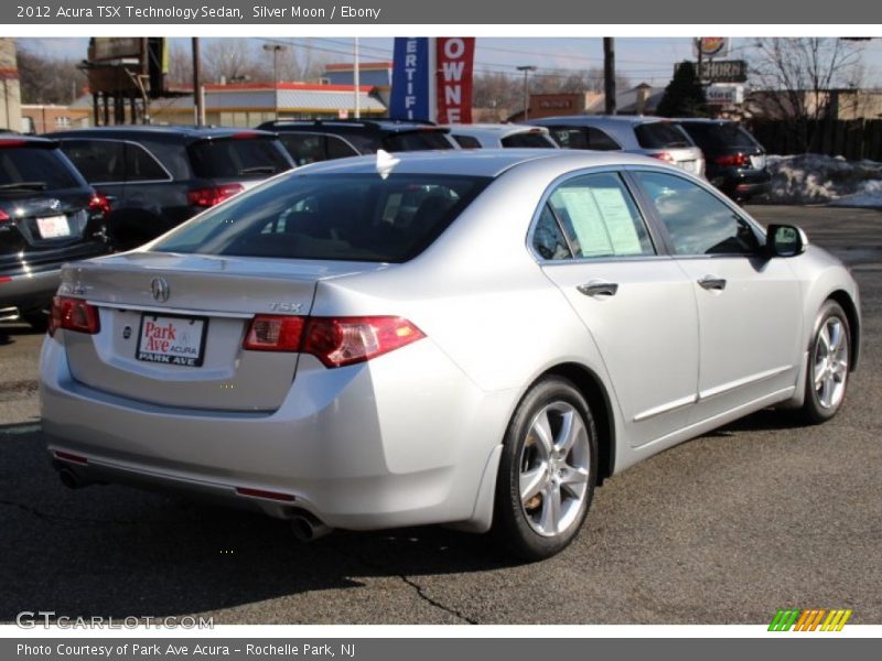 Silver Moon / Ebony 2012 Acura TSX Technology Sedan