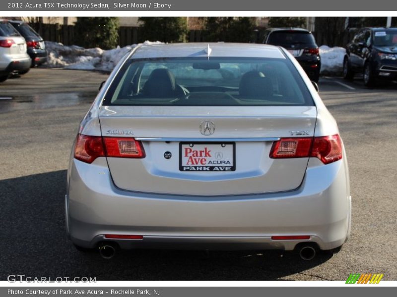 Silver Moon / Ebony 2012 Acura TSX Technology Sedan