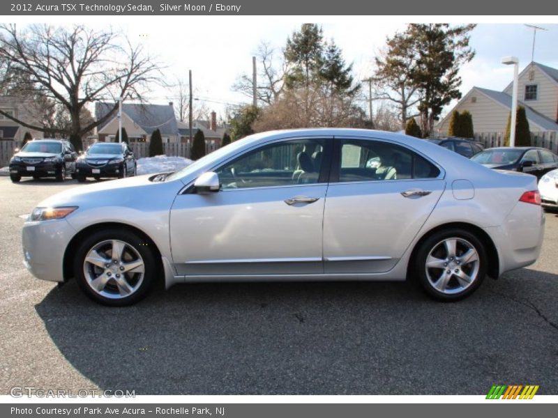 Silver Moon / Ebony 2012 Acura TSX Technology Sedan