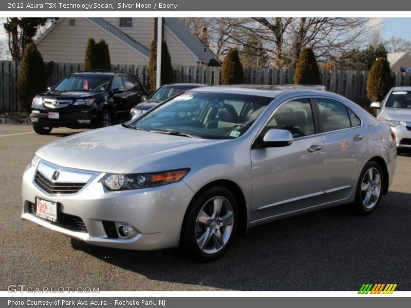 Silver Moon / Ebony 2012 Acura TSX Technology Sedan