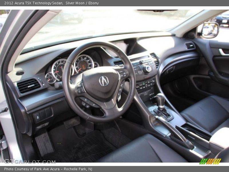 Silver Moon / Ebony 2012 Acura TSX Technology Sedan