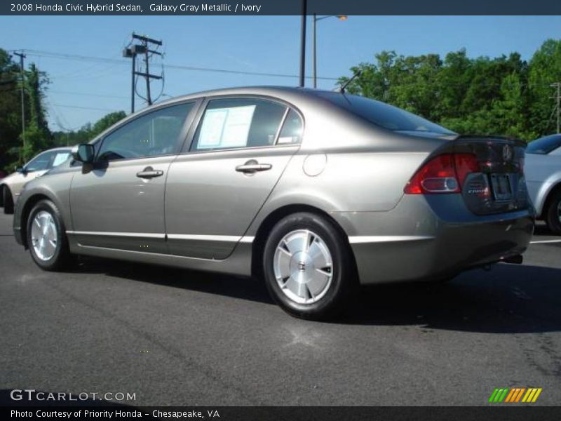Galaxy Gray Metallic / Ivory 2008 Honda Civic Hybrid Sedan