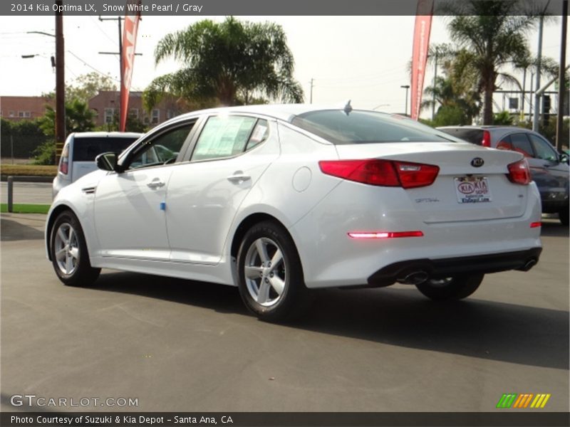Snow White Pearl / Gray 2014 Kia Optima LX