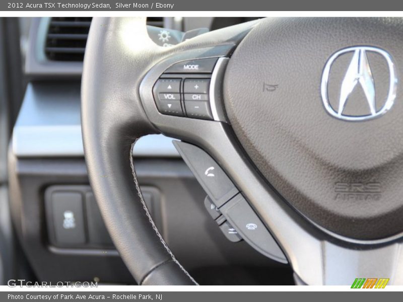 Silver Moon / Ebony 2012 Acura TSX Technology Sedan