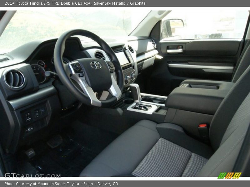 Silver Sky Metallic / Graphite 2014 Toyota Tundra SR5 TRD Double Cab 4x4