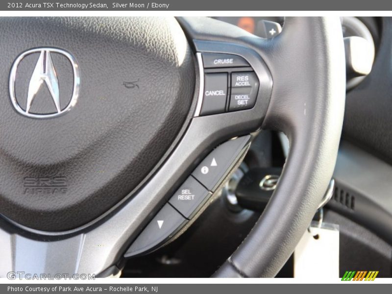 Silver Moon / Ebony 2012 Acura TSX Technology Sedan