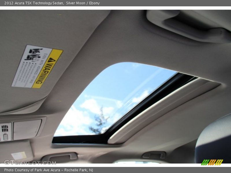 Silver Moon / Ebony 2012 Acura TSX Technology Sedan