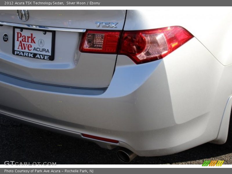 Silver Moon / Ebony 2012 Acura TSX Technology Sedan