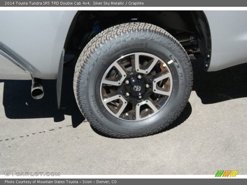 Silver Sky Metallic / Graphite 2014 Toyota Tundra SR5 TRD Double Cab 4x4