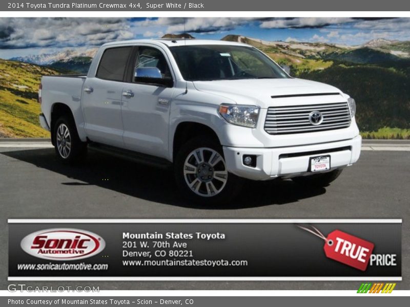 Super White / Black 2014 Toyota Tundra Platinum Crewmax 4x4