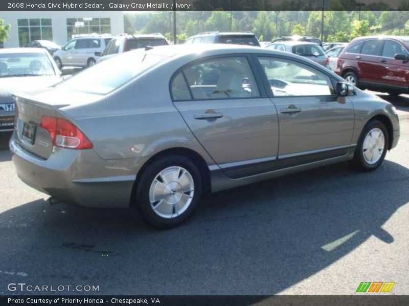 Galaxy Gray Metallic / Ivory 2008 Honda Civic Hybrid Sedan