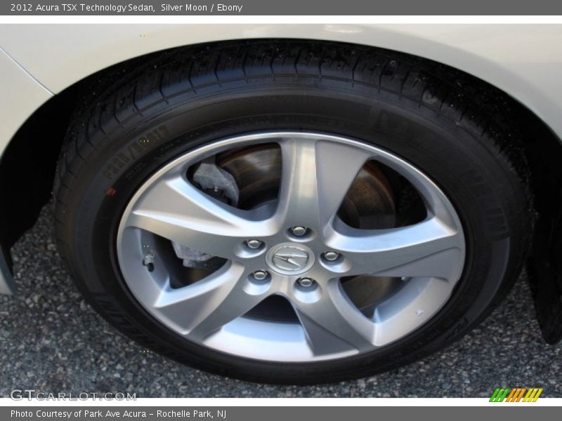 Silver Moon / Ebony 2012 Acura TSX Technology Sedan