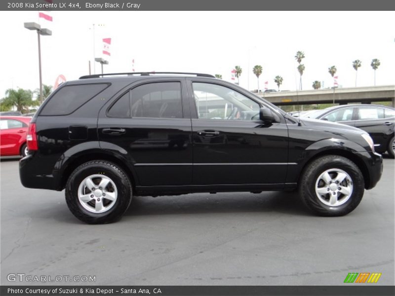 Ebony Black / Gray 2008 Kia Sorento LX 4x4