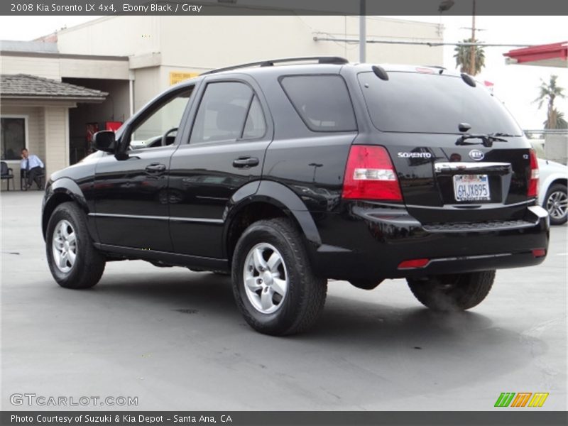 Ebony Black / Gray 2008 Kia Sorento LX 4x4