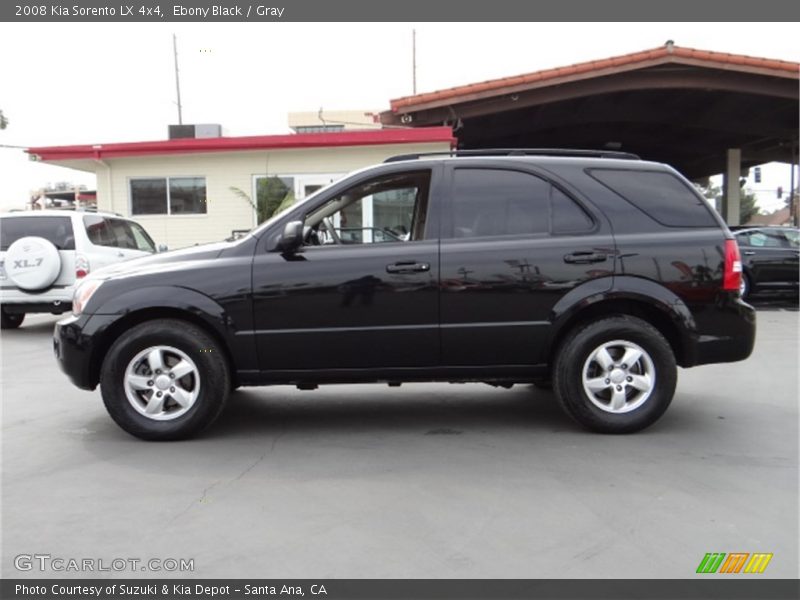 Ebony Black / Gray 2008 Kia Sorento LX 4x4