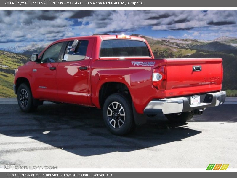 Barcelona Red Metallic / Graphite 2014 Toyota Tundra SR5 TRD Crewmax 4x4