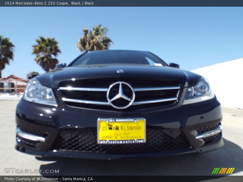 Black / Black 2014 Mercedes-Benz C 250 Coupe