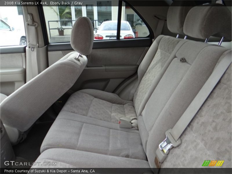 Ebony Black / Gray 2008 Kia Sorento LX 4x4