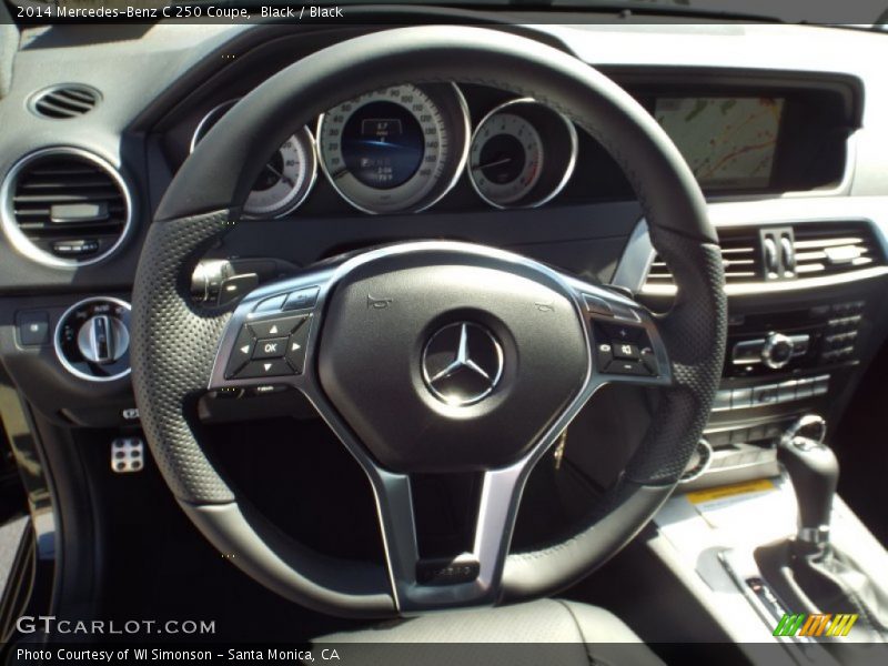 Black / Black 2014 Mercedes-Benz C 250 Coupe