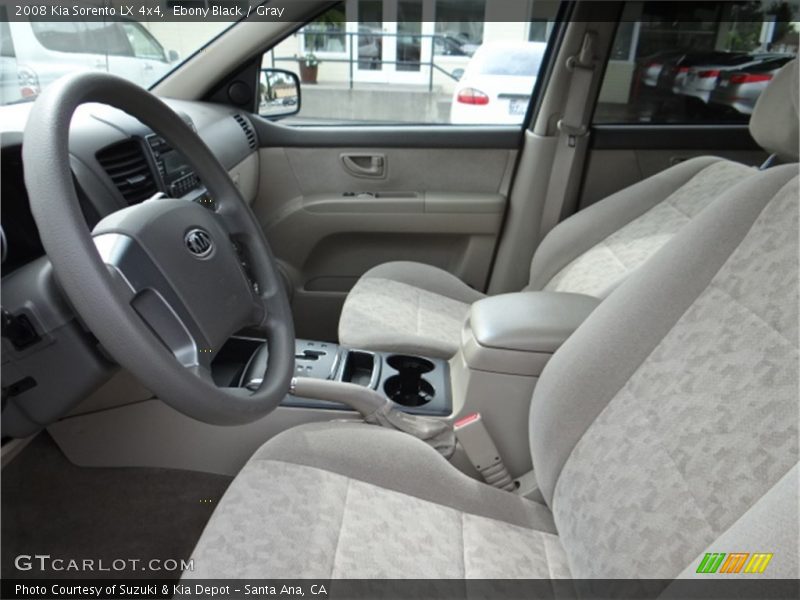 Ebony Black / Gray 2008 Kia Sorento LX 4x4