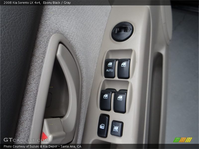 Ebony Black / Gray 2008 Kia Sorento LX 4x4