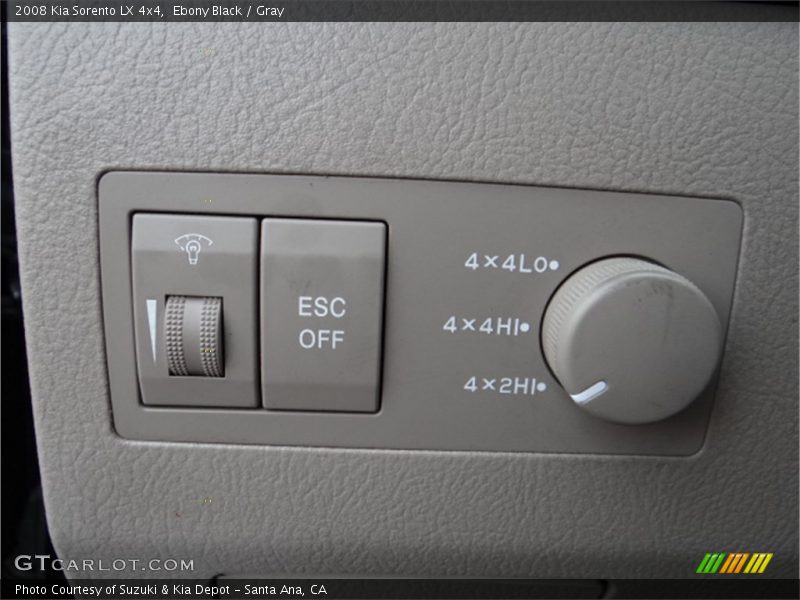 Ebony Black / Gray 2008 Kia Sorento LX 4x4