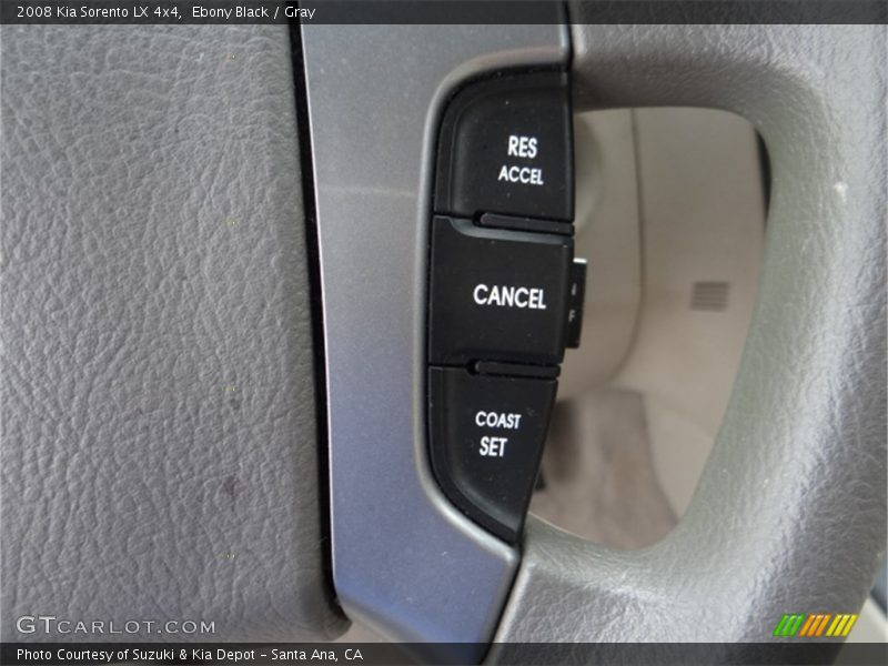 Ebony Black / Gray 2008 Kia Sorento LX 4x4
