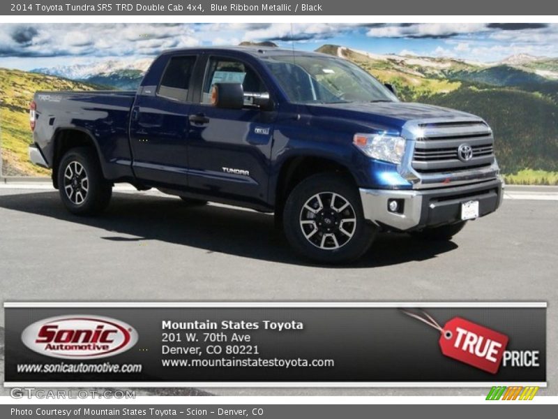 Blue Ribbon Metallic / Black 2014 Toyota Tundra SR5 TRD Double Cab 4x4