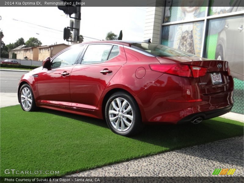 Remington Red / Beige 2014 Kia Optima EX