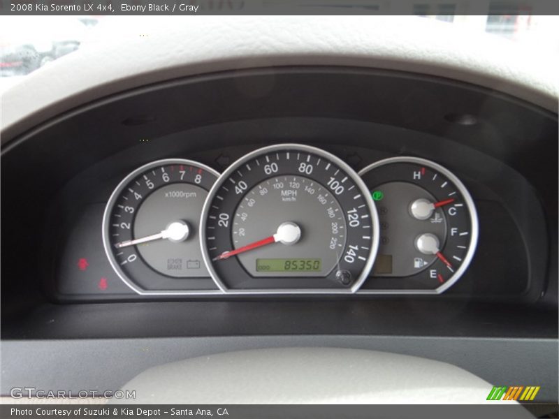 Ebony Black / Gray 2008 Kia Sorento LX 4x4